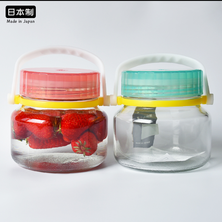 日本进口aderia彩色盖玻璃酒瓶