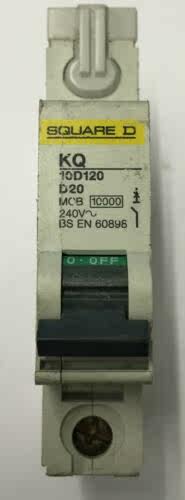 10D120 Square D KQ D20 MCB Circuit Breaker (B450)