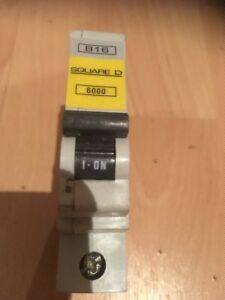 QOE SQUARE B 16 AMP TYPE B 6kA MCB CIRCUIT BREAKER QOE 6000