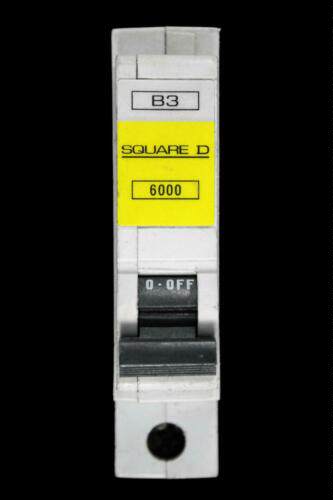 QOE SQUARE D 3 AMP TYPE B 6kA MCB CIRCUIT BREAKER QOE 6000