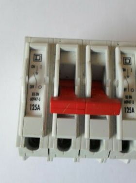 QO4100M SQUARE D QO4100M 120 AMP 4 POLE MAIN SWITCH DISCONNE