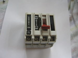 SQUARE D QO4100M 100 AMP 4 POLE BS 5419 LUGS MAIN SWITCH DIS