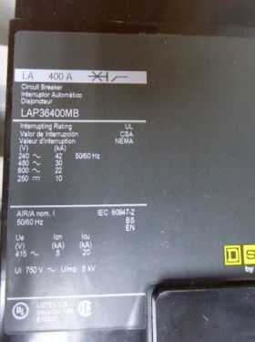LAP36400MB Square D Disyuntor LAP36400MB Nuevo