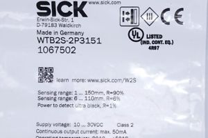 SICK WTB2S-2P3151   1067502 Reflexions-Lichttaster  HGA,  OV