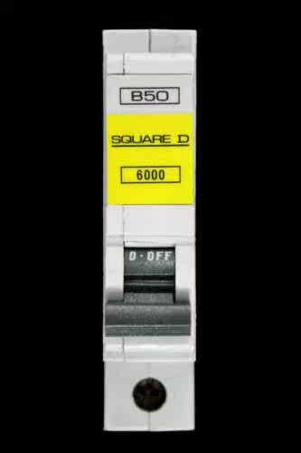 QOE SQUARE D 50 AMP TYPE B 6kA MCB CIRCUIT BREAKER QOE 6000