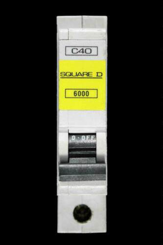QOE SQUARE D 40 AMP TYPE C 6kA MCB CIRCUIT BREAKER QOE 6000