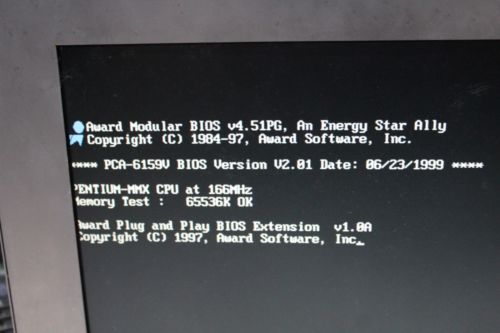 Advantech PCA-6159 Rev.A3，Pentium-MMX CPU 16