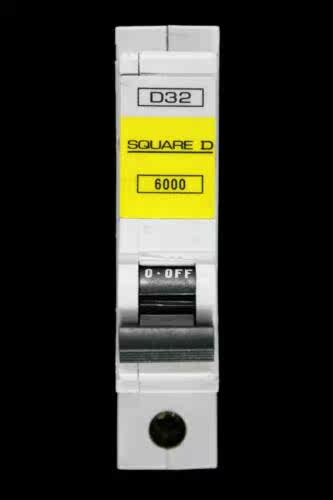 QOE SQUARE D 32 AMP TYPE D 6kA MCB CIRCUIT BREAKER QOE 6000