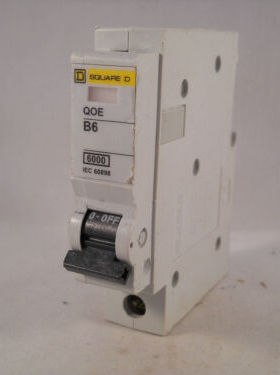 QO106EB6 Square D QOE MCB 6 Amp Single Pole Qwikline Type B