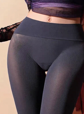 无缝深裆天鹅绒连裤袜80D秋冬款莱卡无痕黑丝性感塑型提臀打底裤