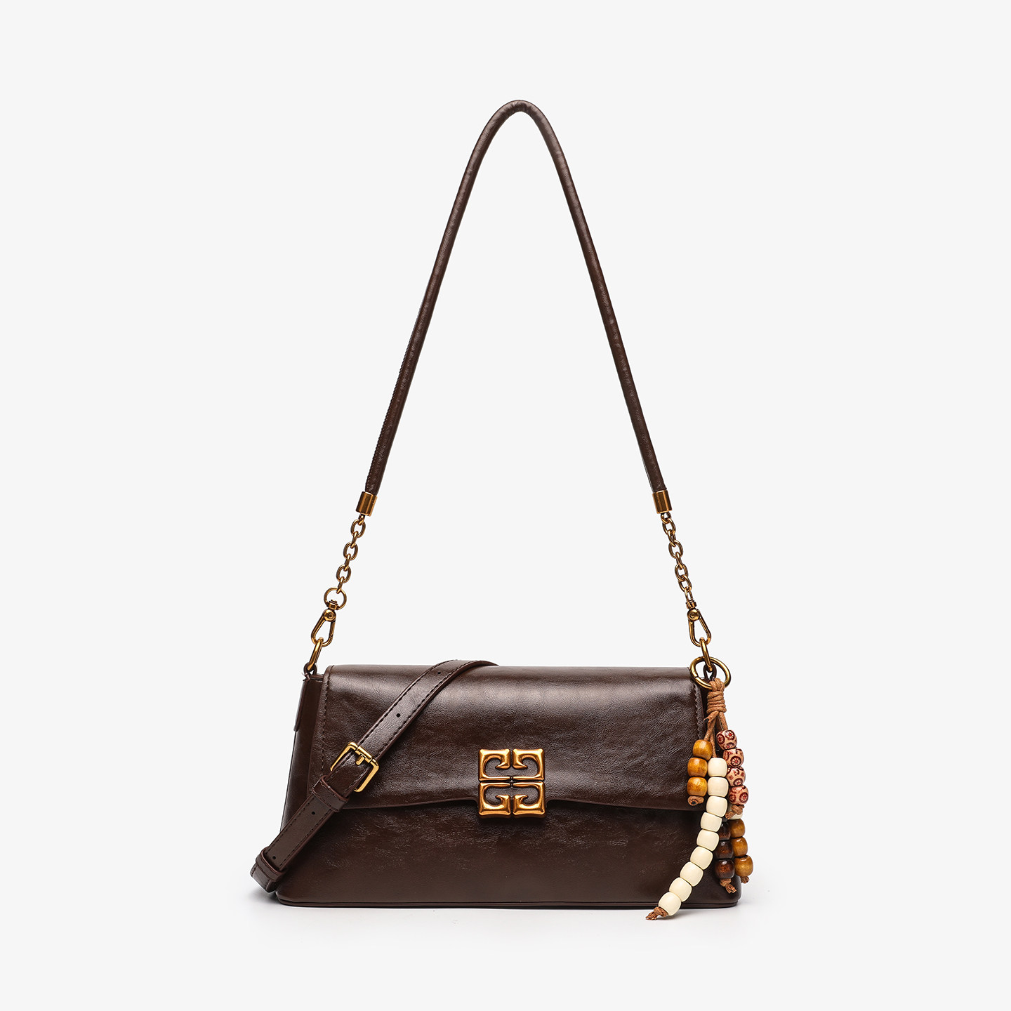 小众百搭链条腋下包包女2025新款时尚复古链条单肩斜跨包真皮女包,运动包/户外包/配件,挎包/拎包/休闲包,淘宝优惠券,粉丝福利购,淘宝优惠卷