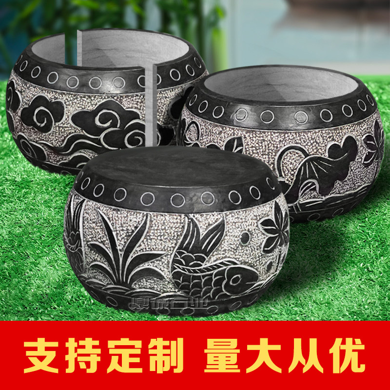 柱墩石圆石墩子大理石底座图片