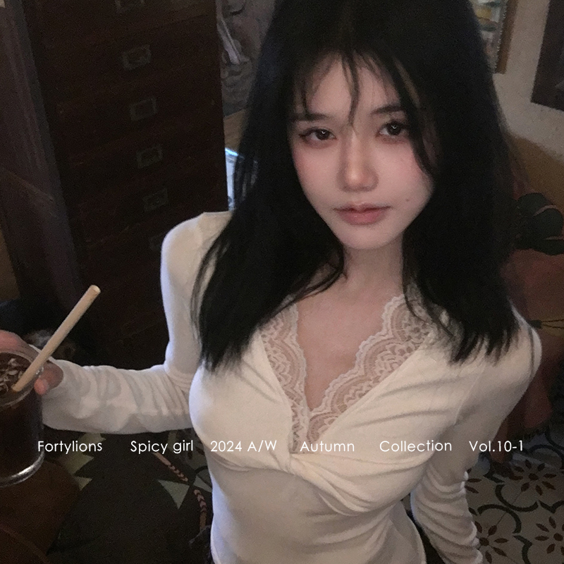 fortylions蕾丝打底衫