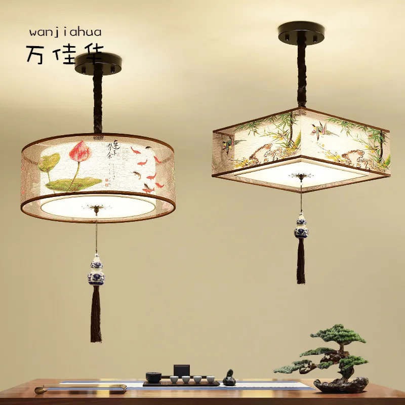 新中式吊灯火锅店酒店餐饮饭馆包厢店铺商用茶室餐厅卧室吸顶灯具,家装灯饰光源,智能吊灯,淘宝优惠券,粉丝福利购,淘宝优惠卷