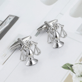 3D立体天平秤商务衬衫 法式 轻奢袖 欧美时尚 扣男士 礼物cufflinks
