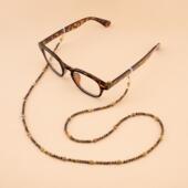 天然虎眼石切面眼镜链女挂脖挂链复古玳瑁色时尚 墨镜眼镜防丢配饰