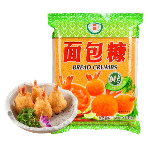 穗城发酵面包糠黄色1kg袋猪排汉堡面包屑连锁炸鸡店商用