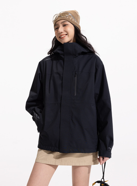 李宁户外CF溯万龙甲冲锋衣男女2025新款加绒三合一冲锋衣AEMV057