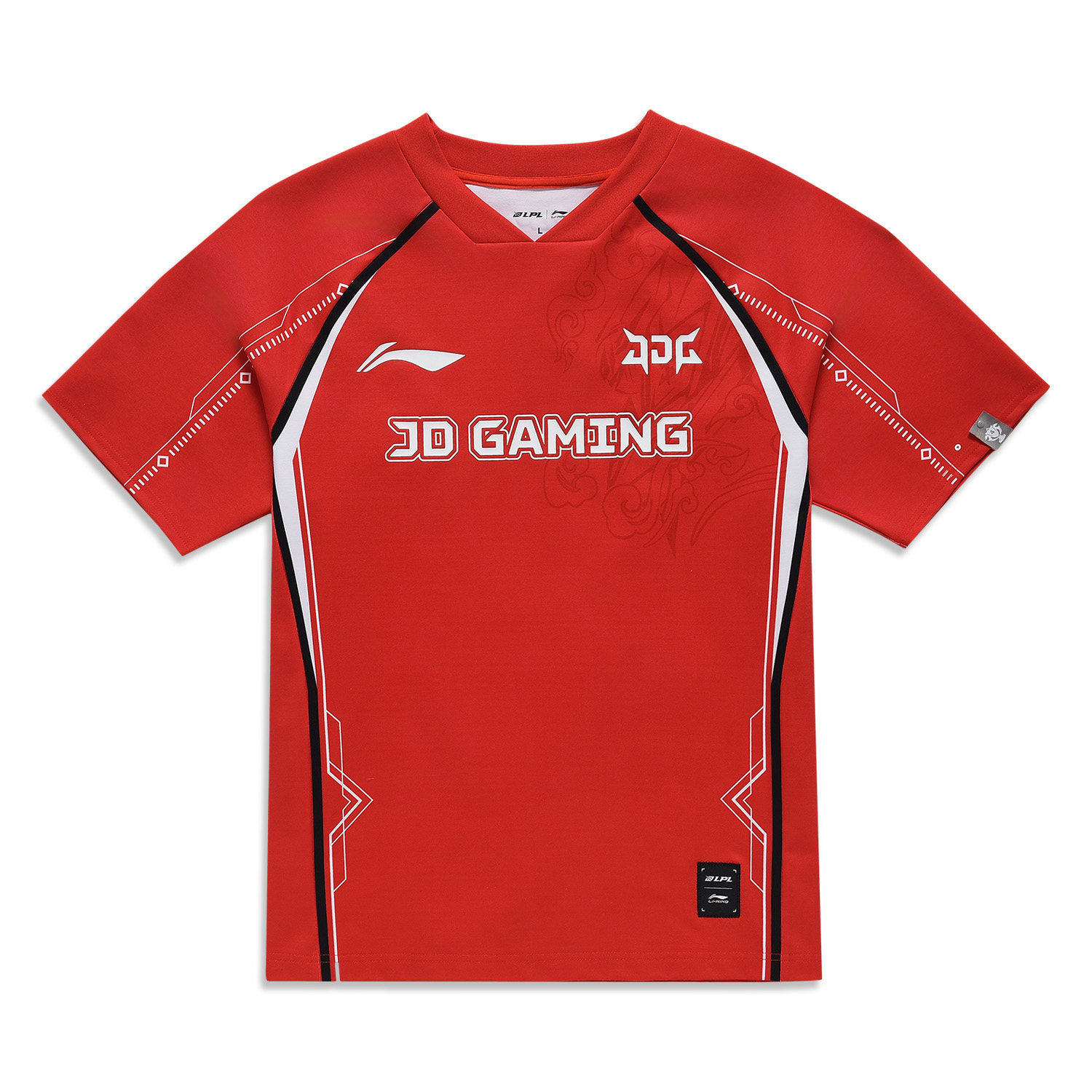 李宁LPL 2024赛季JDG战队新款炫彩队服短袖T恤男女运动服ATSU685