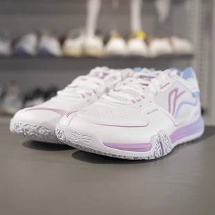 李宁羽毛球鞋2025春季新款贴地飞行3LITE减震耐磨运动鞋AYTV003