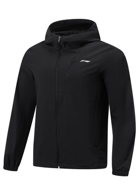 李宁男子风衣2026春季新款透气休闲舒适防泼水运动风衣AFDW123