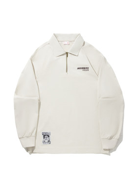 中国李宁Atticus Torre艺术家限定系列男子宽松长袖POLO衫AHSVA23