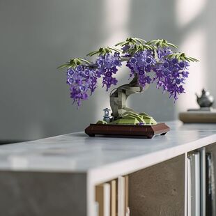 耐菲 Nifeliz Wisteria 紫藤盆景拼插积木套装 NF10372