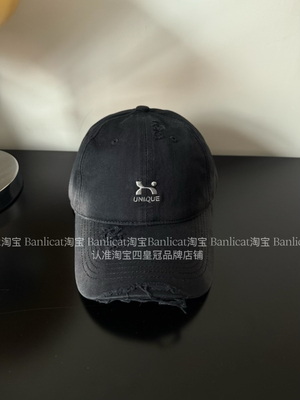 BanliCat2025新款韩版字母渐变棒球帽子女显脸小大头围鸭舌帽男潮