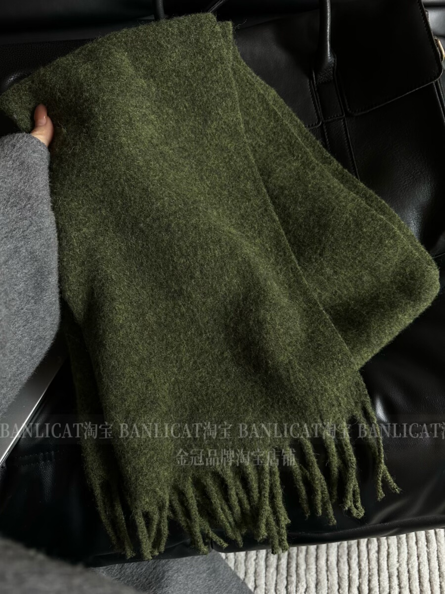 BanliCat 超美出片复古绿围巾男女韩版含羊毛保暖围脖秋冬披肩礼,服饰配件/皮带/帽子/围巾,围巾/丝巾/披肩,淘宝优惠券,粉丝福利购,淘宝优惠卷
