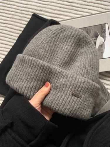 秋冬简约时尚毛线帽男女款