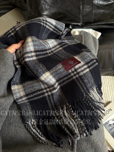 BanliCat韩复古格子流苏围巾男女秋冬保暖围脖情侣款 百搭格纹披肩