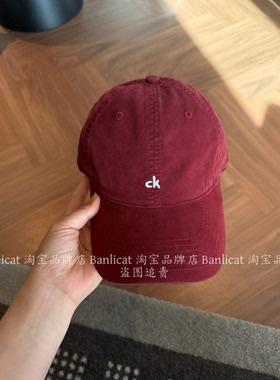 BanliCat 宽檐显脸小红色氛围感帽子男女韩ins设计感棒球帽鸭舌帽