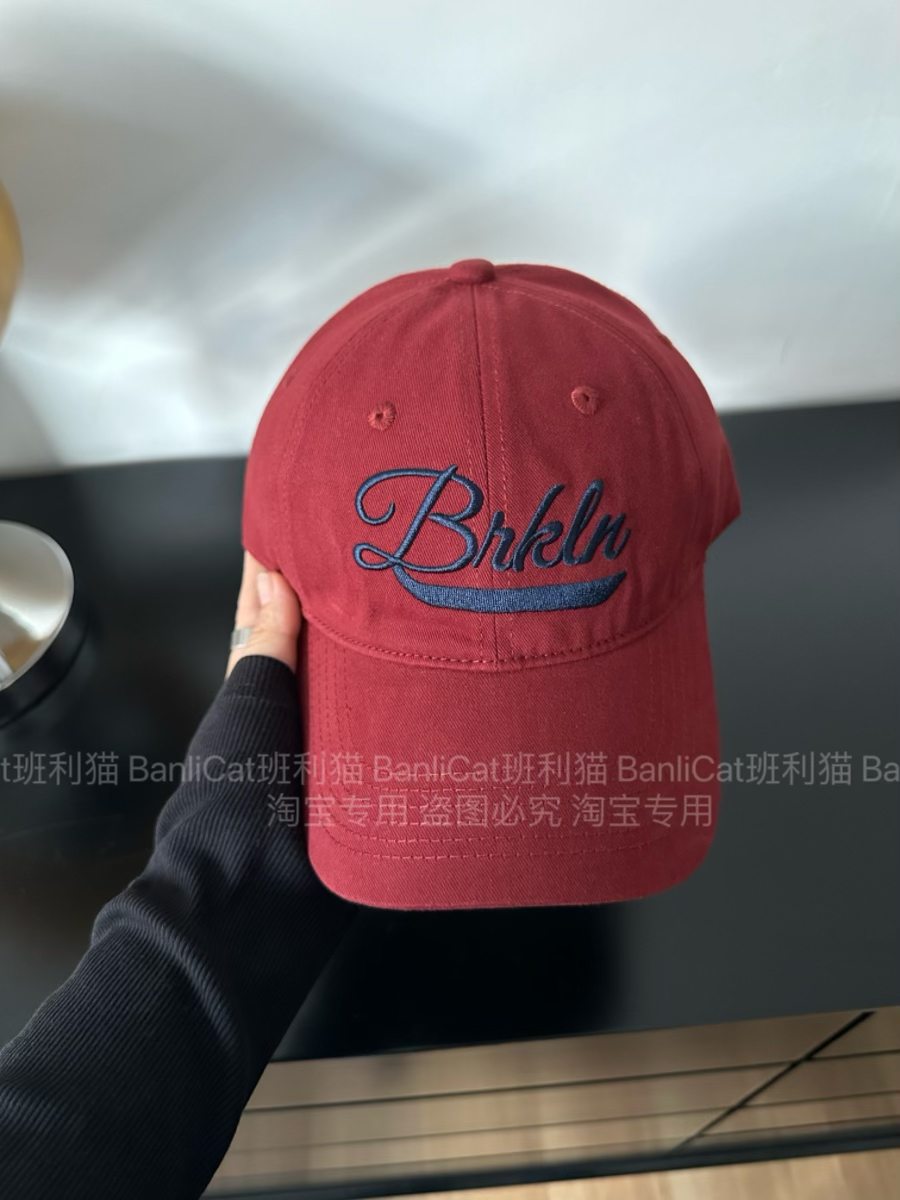 BanliCat 美式安可拉红显白宽檐显脸小棒球帽子女男大头围鸭舌帽