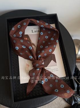 2026新品 高级感丝巾女 春夏轻薄波点气质装饰领巾小围巾韩系腰带