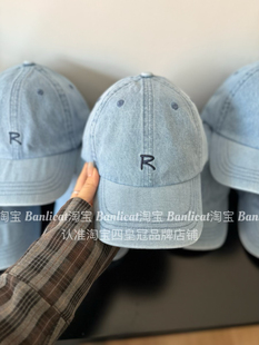 也太显白了 减龄美式刺绣R字母深顶棒球帽子男女牛仔鸭舌帽显脸小