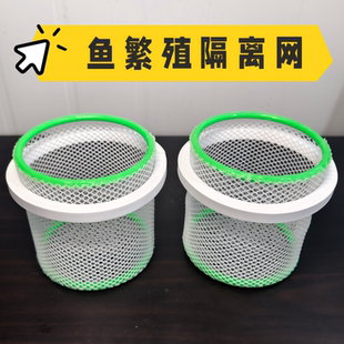 鱼繁殖隔离网孔雀鱼隔离盒尼龙硬网浮漂小型鱼专用新款孵化隔离盒