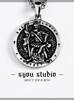 复古不掉色吊坠项链哥特朋克配饰