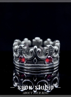 高级感宝石镶嵌皇冠哥特冷淡风