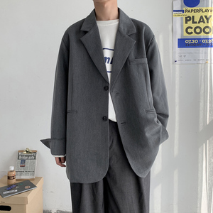 春季oversize气质潮流小西装男韩版宽松西服雅痞外套FC518-P95图片