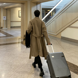 冬季气质毛呢大衣男韩版宽松呢子风衣外套F，男装毛呢大衣，四季星座713