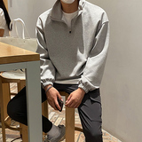 秋冬oversize潮纯棉简约套头卫衣男韩版宽松落肩打底衫M601-P75，男装卫衣，四季星座713