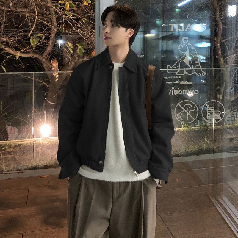 秋冬oversize高级感加棉毛呢夹克男韩版宽松ins棉衣外套FC583P125,男装夹克,四季星座713