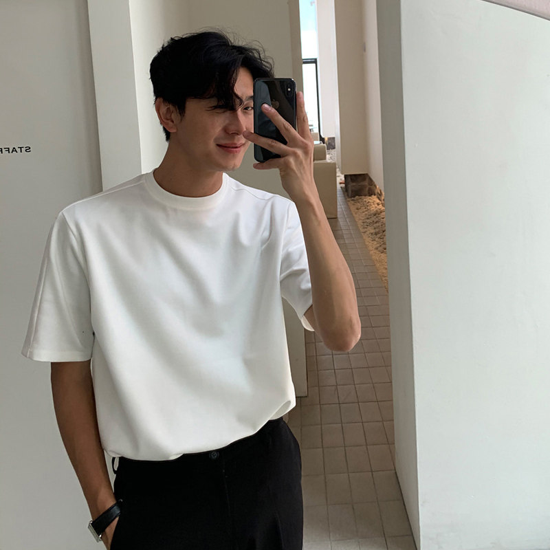 夏季帅气纯棉短袖T恤韩版宽松休闲半袖T06-P35，男装T恤，四季星座713
