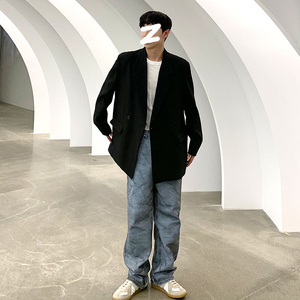 秋季雅痞小西装男韩版宽松情侣西服网红学生潮流外套XZ16-P95图片