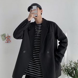 春季雅痞小西装男韩版宽松西服休闲ins外套XZ16-P90图片