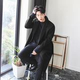 冬季ulzzang气质中长款毛呢大衣男韩版加潮流艺外套FK139-P135，男装毛呢大衣，四季星座713