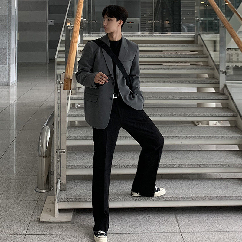 春季帅气百搭西装男韩版宽松休闲西服潮男ins外套FC577-P105,男装西服套装,四季星座713