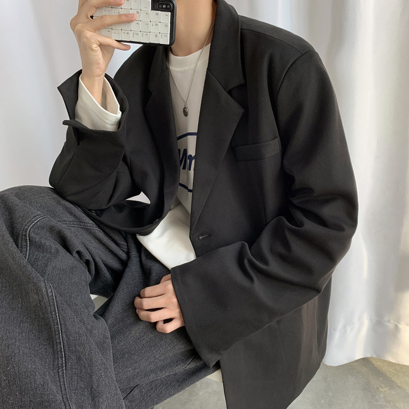 秋季oversize潮流西装男韩版宽松小西服网红外套FC518-P80，男装西服，四季星座713