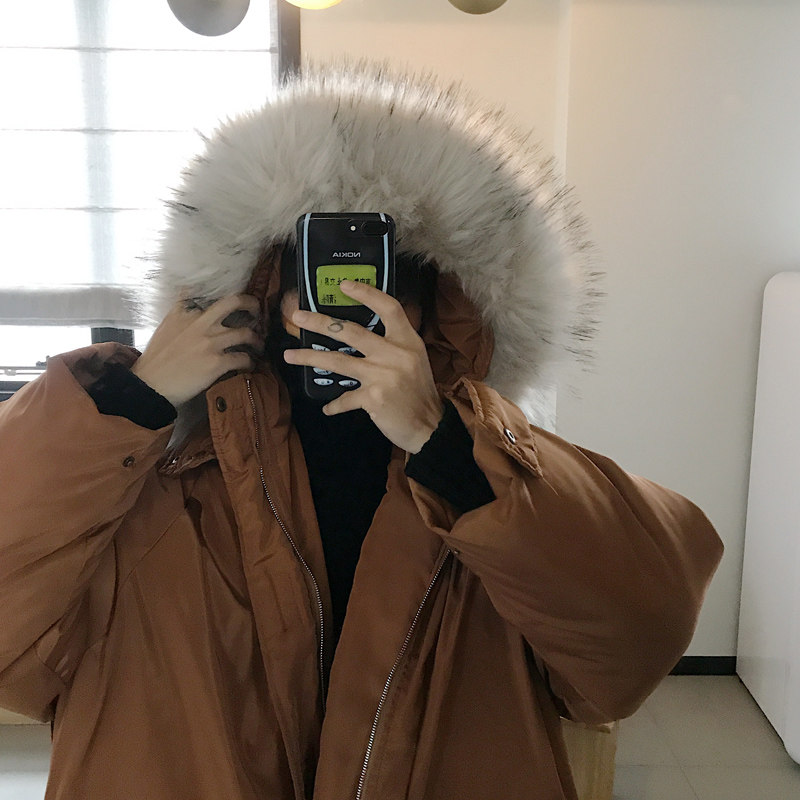 冬季加厚保暖男士工装棉衣男韩版宽松连帽棉服可拆毛领M16,男装棉衣,四季星座713