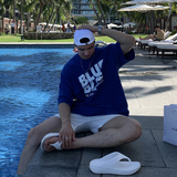 夏季夏威夷字母短袖T恤男韩版落肩宽松海边休闲打底衫CT16-P30，男装T恤，四季星座713